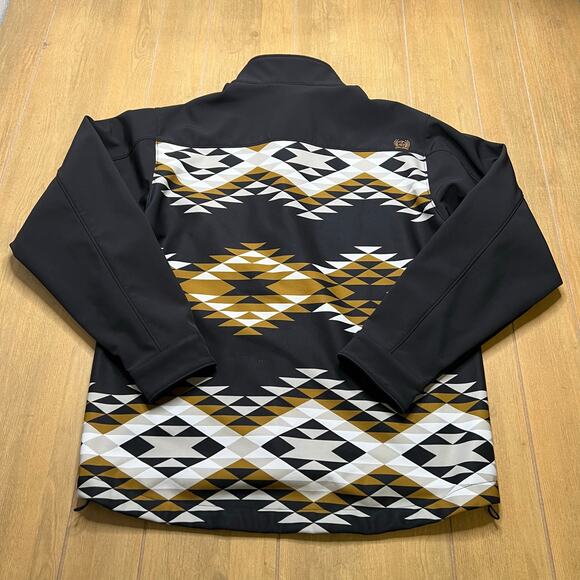 Cinch Mens Aztec Color Block Bonded Jacket Sz Large Rodeo Cowboy - Picture 13 of 14